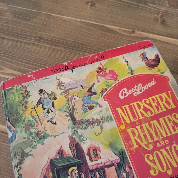 Nursery Rhymes And Songs Book 1974 Worn Vintage Classic - Picture 4 of 12
